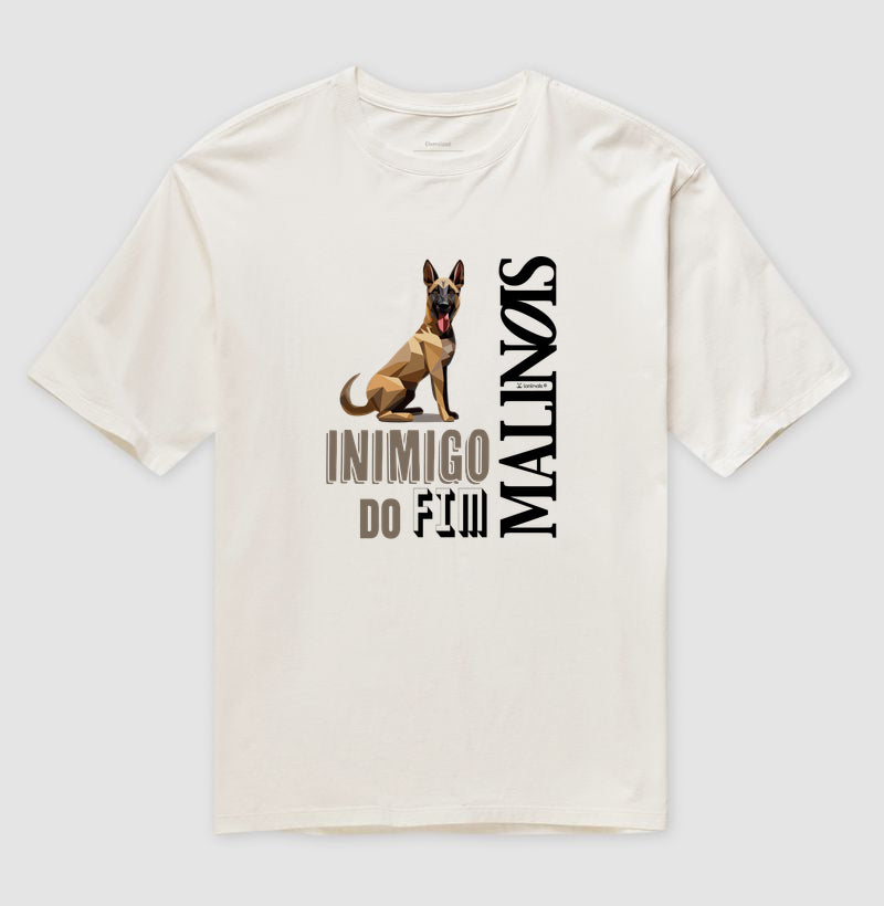 Camiseta Oversized Malinois Inimigo do Fim - Essência