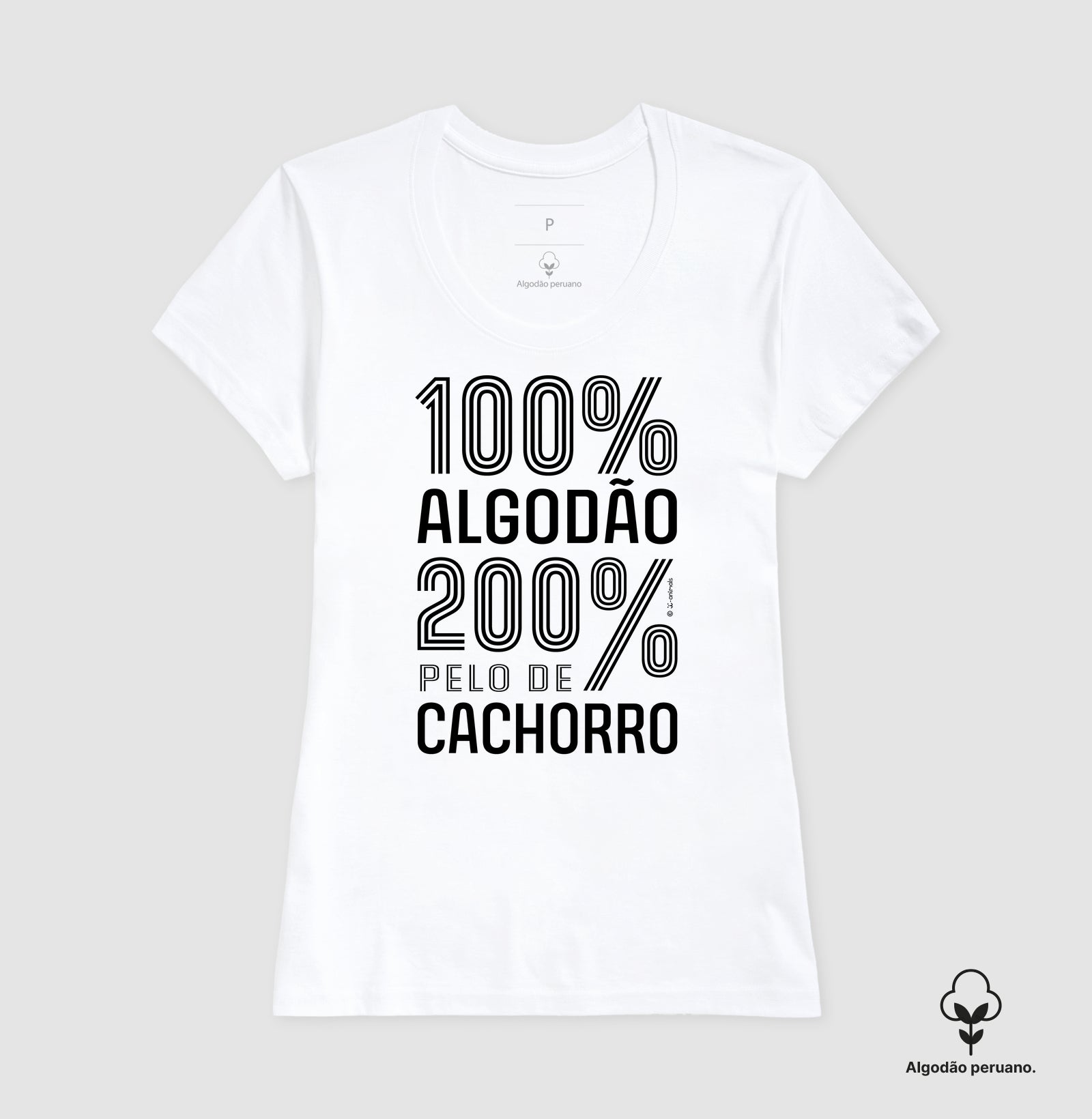 Camiseta “INCA SOFT” 200% pelo de Cachorro - Coleção AFETO