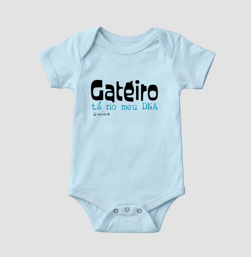 Body Infantil Gateiro tá no meu DNA - Afeto