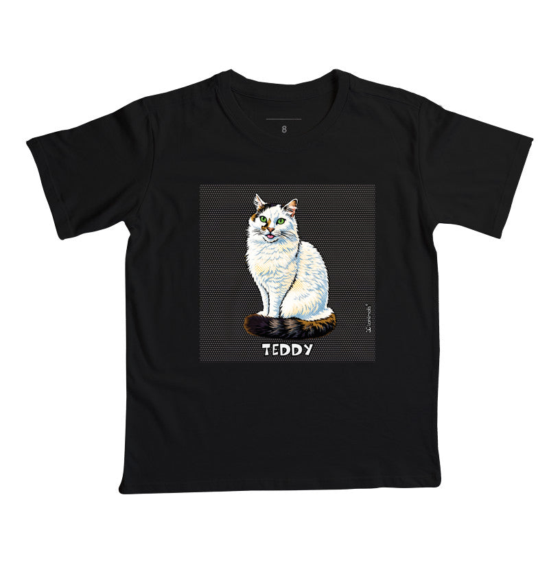 Camiseta Infantil Pop Art Teddy - Personalizada