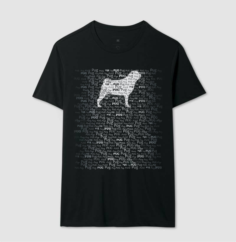 Camiseta Pug - Tessitura