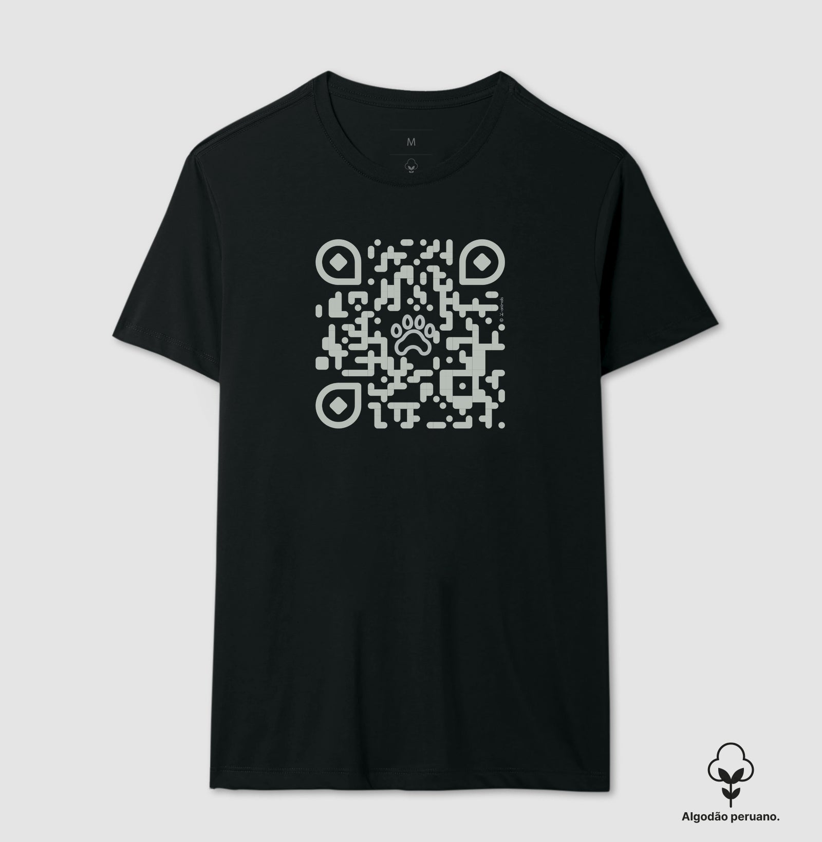 Camiseta “INCA SOFT” Pets, QR Code Declaração de Amor - Coleção AFETO