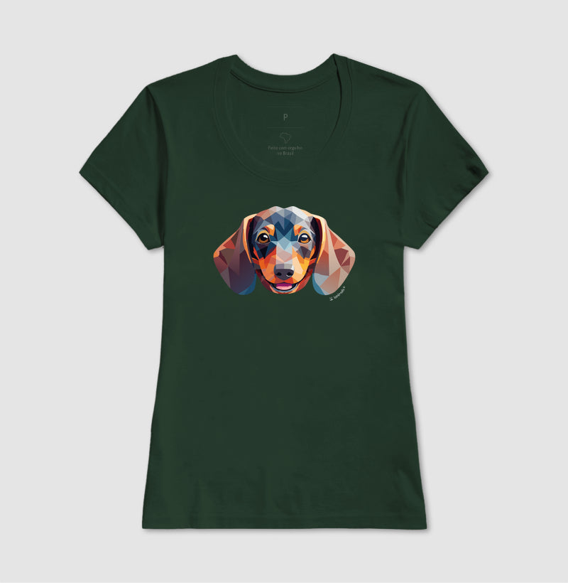 Camiseta Dachshund - Coleção Geoma