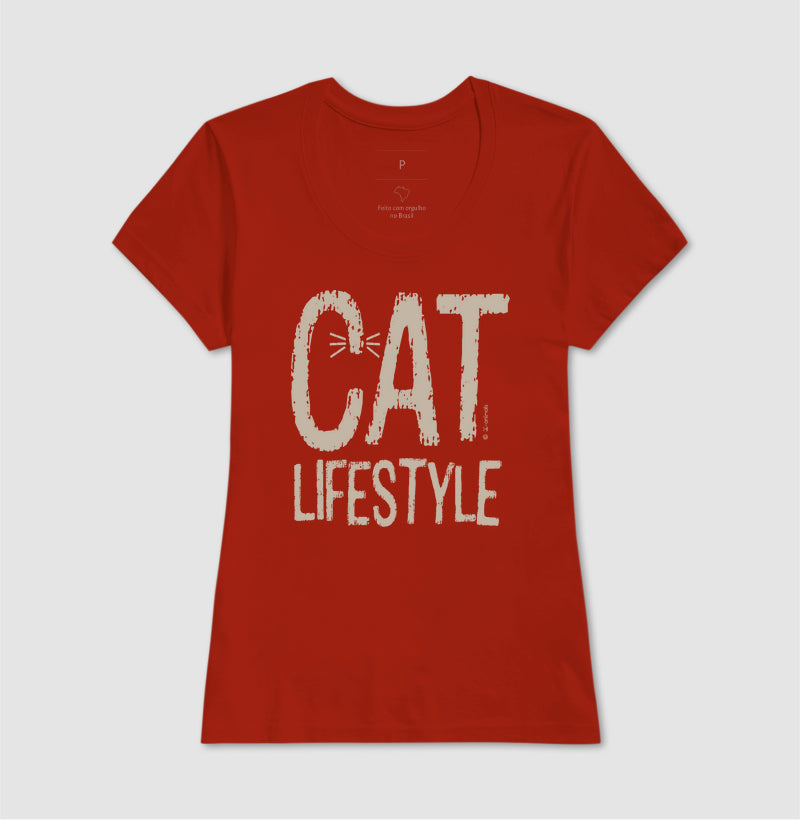 Camiseta Cat Lifestyle - Coleção AFETO
