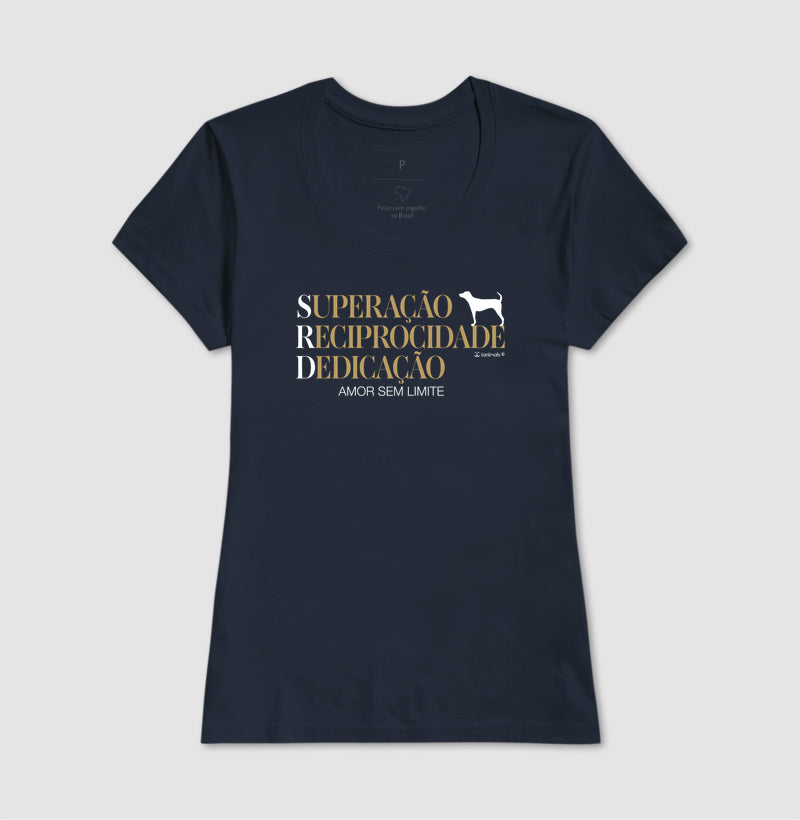 Camiseta SRD - Superação Reciprocidade Dedicação - Essência