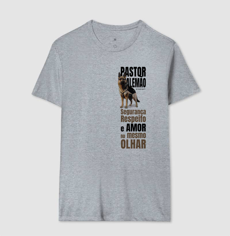 Camiseta Pastor Alemão Olhar - Essência