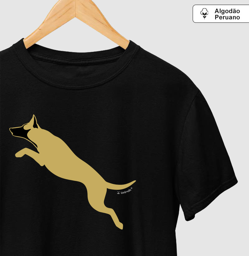 Camiseta INCA SOFT Malinois. Saltando - Perfil