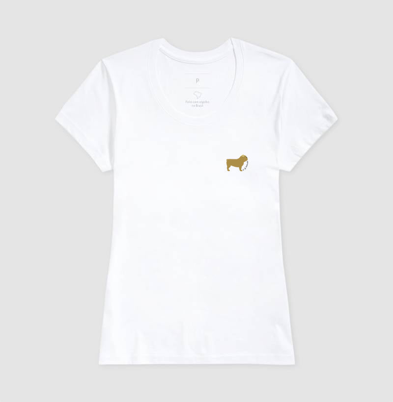Camiseta Buldogue Inglês - Perfil / Side