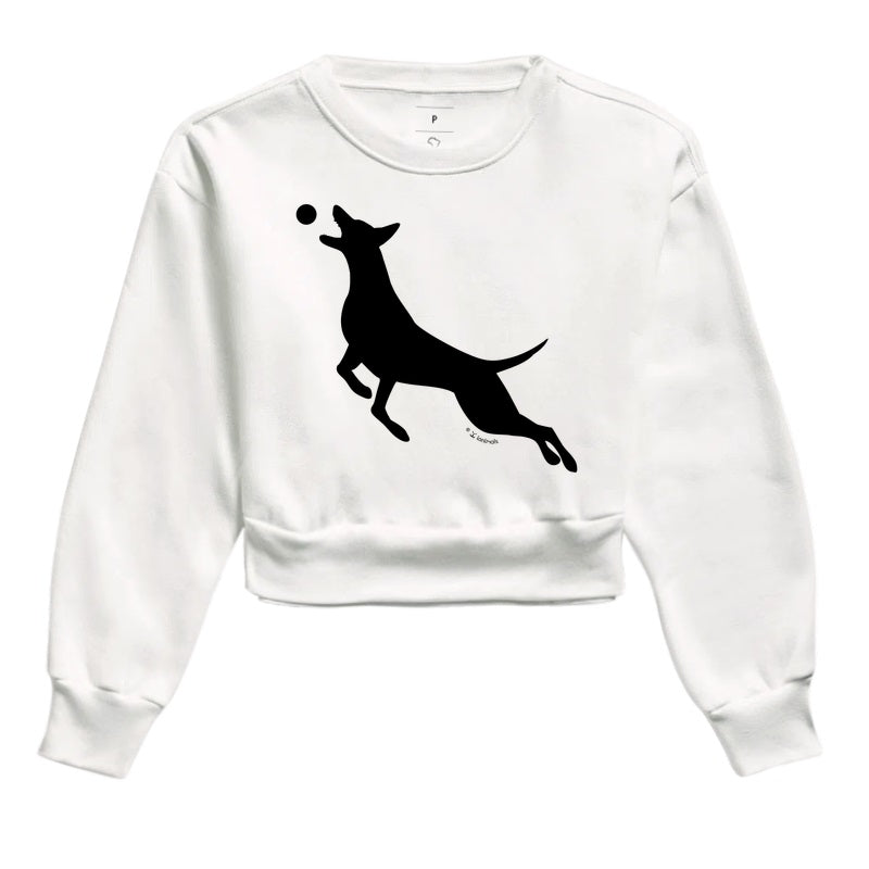 Moletom Cropped Malinois O Pulo - Perfil