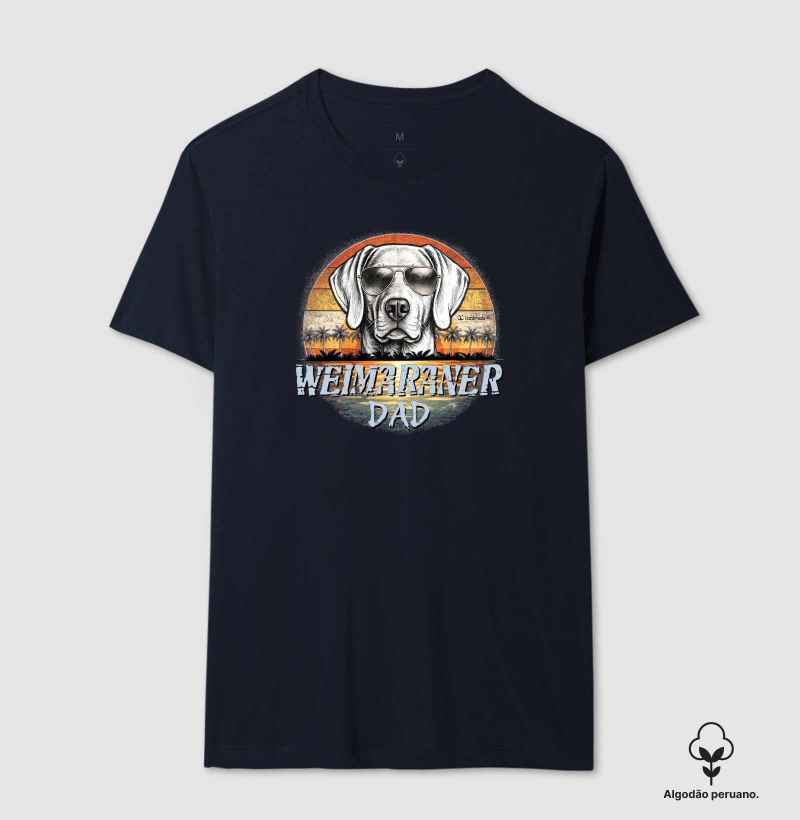 Camiseta INCA SOFT Weimaraner DAD Sunset Vintage - Família