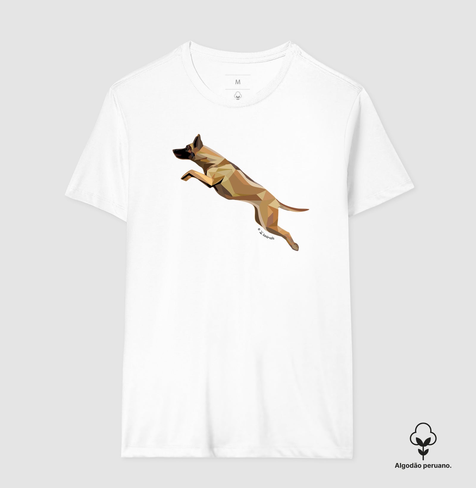 Camiseta INCA SOFT Malinois Saltando - Perfil / Geoma