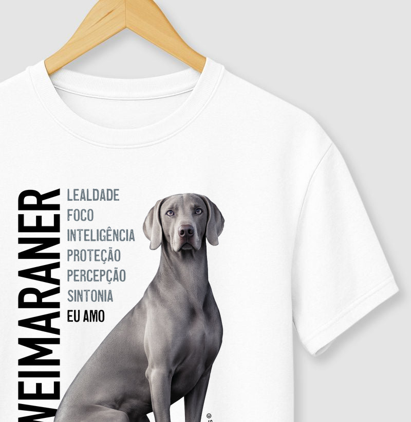 Camiseta Weimaraner Eu Amo - Essência