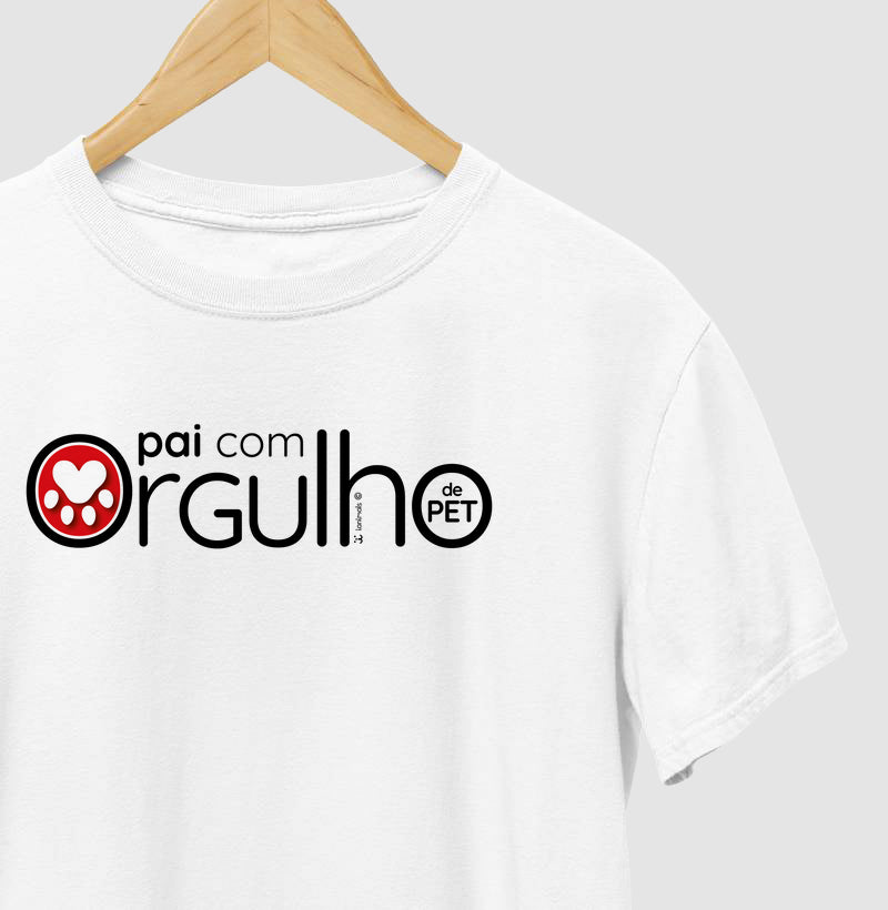 Camiseta Pai Com Orgulho - Afeto