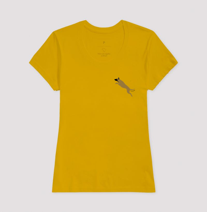 Camiseta Malinois. Saltando - Perfil / Side