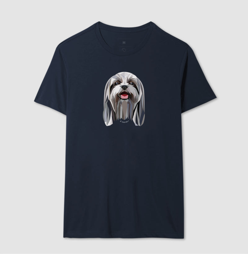 Camiseta Shih Tzu Pelo Longo - Geoma