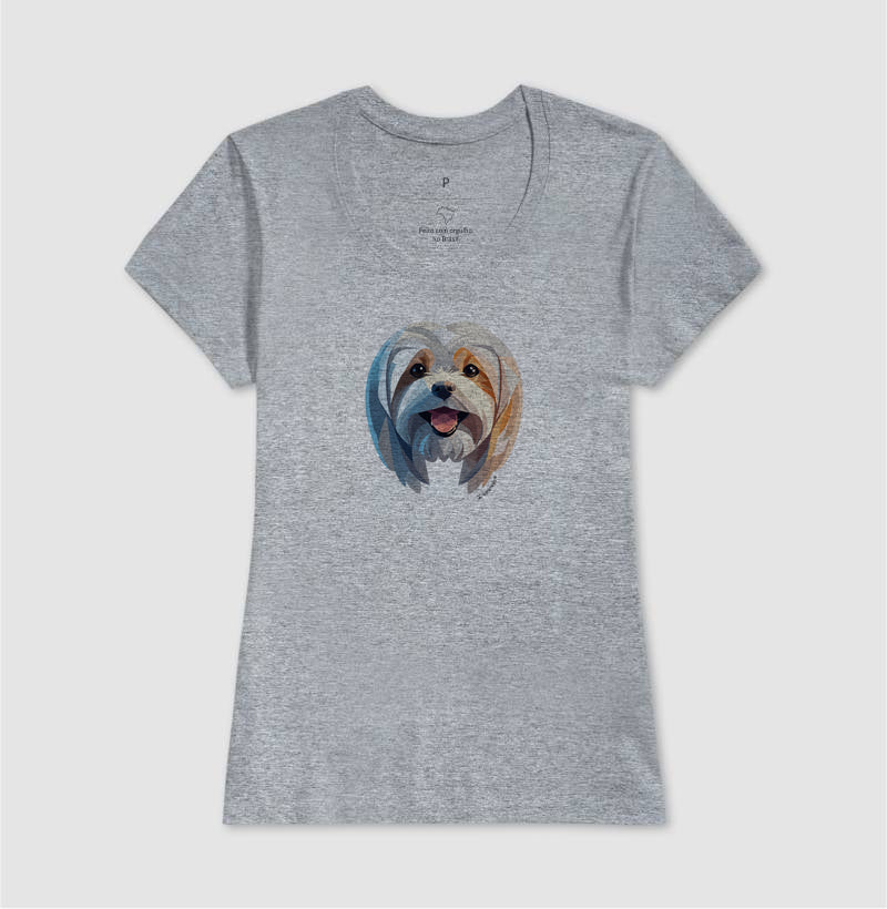 Camiseta Lhasa Apso - Coleções Geoma
