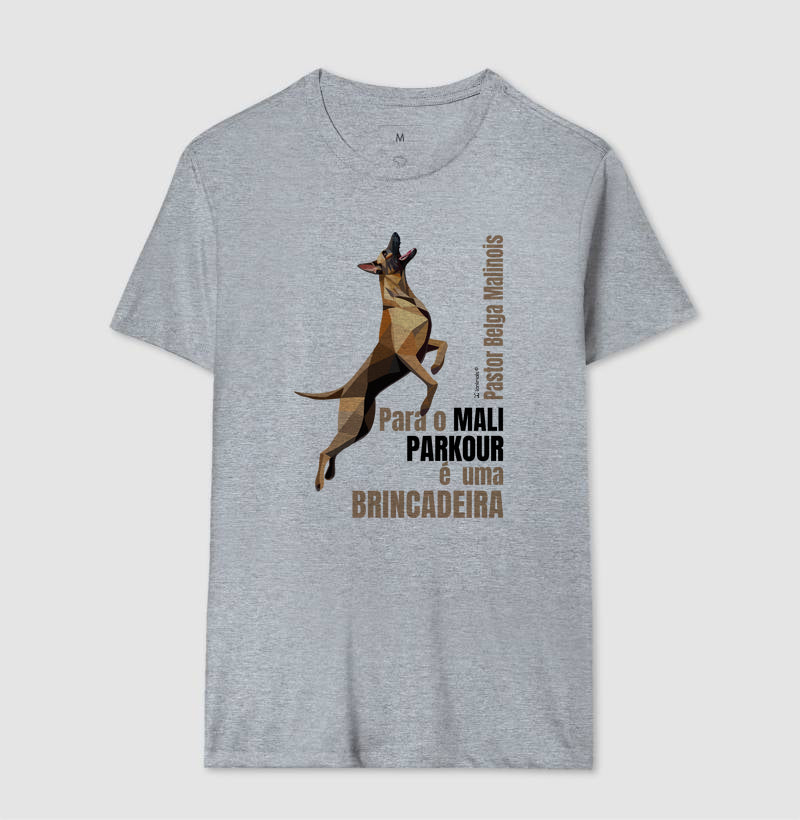 Camiseta Malinois Parkour é Brincadeira- Essência