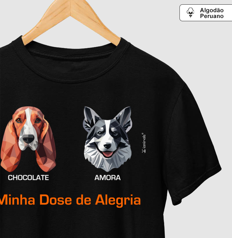 Camiseta INCA SOFT Geoma de 1 a 9 Cães - Personalizada  iAnimals