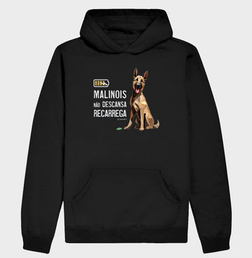 Moletom com Capuz Malinois Não Descansa - Essência