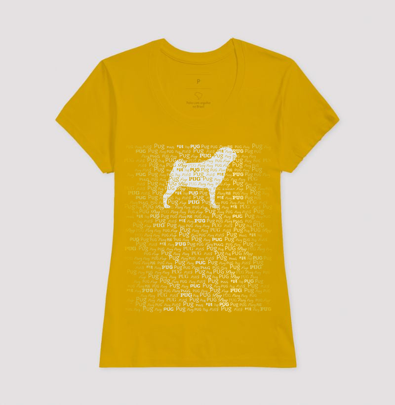 Camiseta Pug - Tessitura
