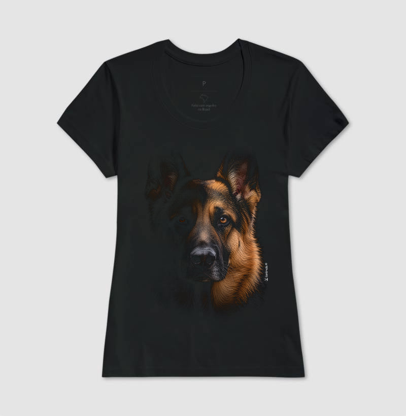Camiseta Pastor Alemão - Retrato