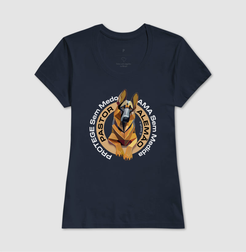 Camiseta Pastor Alemão - Protege sem Medo - Essência