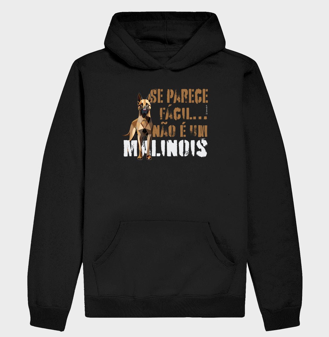 Moletom com Capuz Malinois Parece Fácil  - Essência