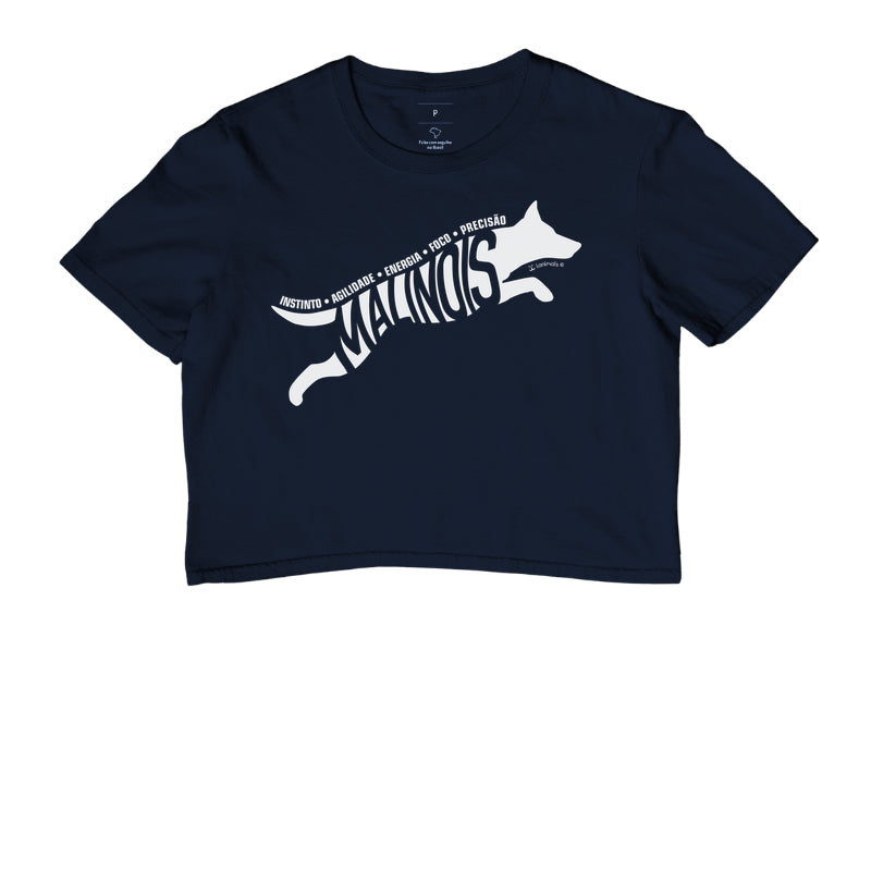 Camiseta Cropped Malinois Instinto - Essência