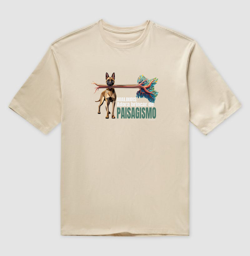 Camiseta Oversized Malinois Paisagismo - Essência