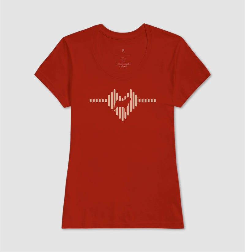Camiseta Pug - Coleção Coração
