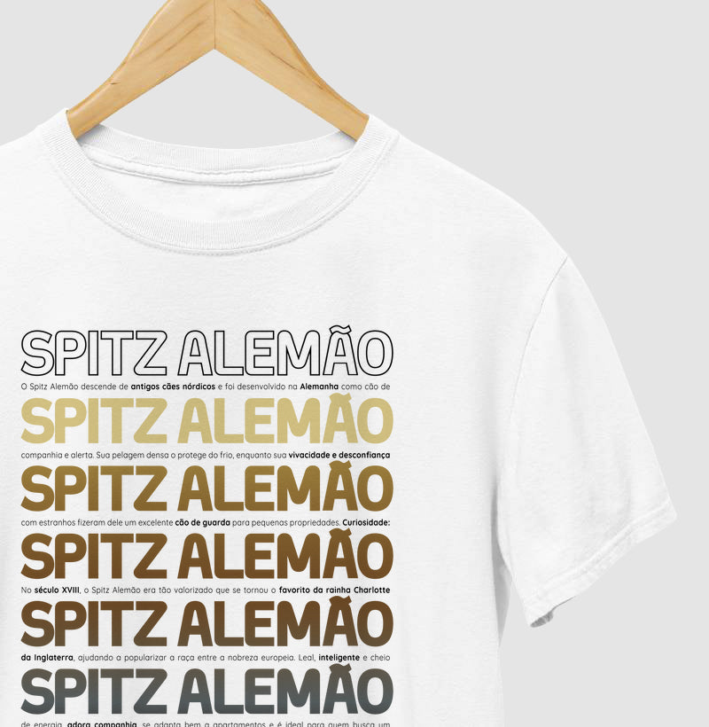 Camiseta Spitz Alemão - Origem