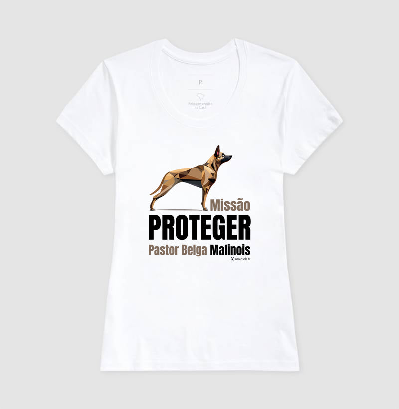 Camiseta Malinois Missão  Proteger - Essência