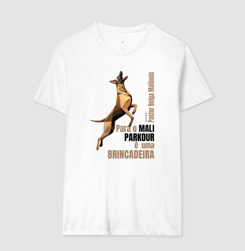 Camiseta Malinois Parkour é Brincadeira- Essência