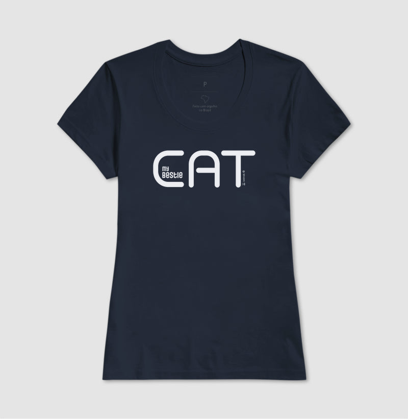 Camiseta Cat My Bestie - Afeto