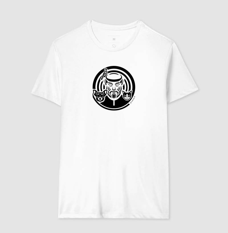 Camiseta São Francisco de Asssis - Branca - iAnimal