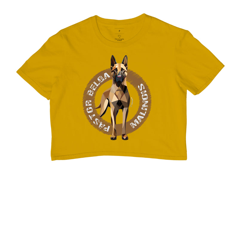 Camiseta Cropped Malinois Raça - Geoma