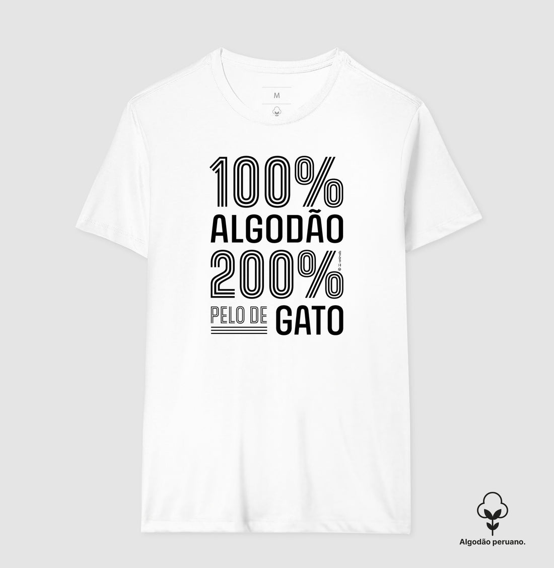 Camiseta “INCA SOFT” 200% pelo de Gato - Coleção AFETO