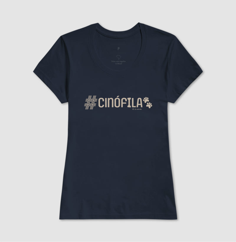 Camiseta #Cinófila - Coleção AFETO