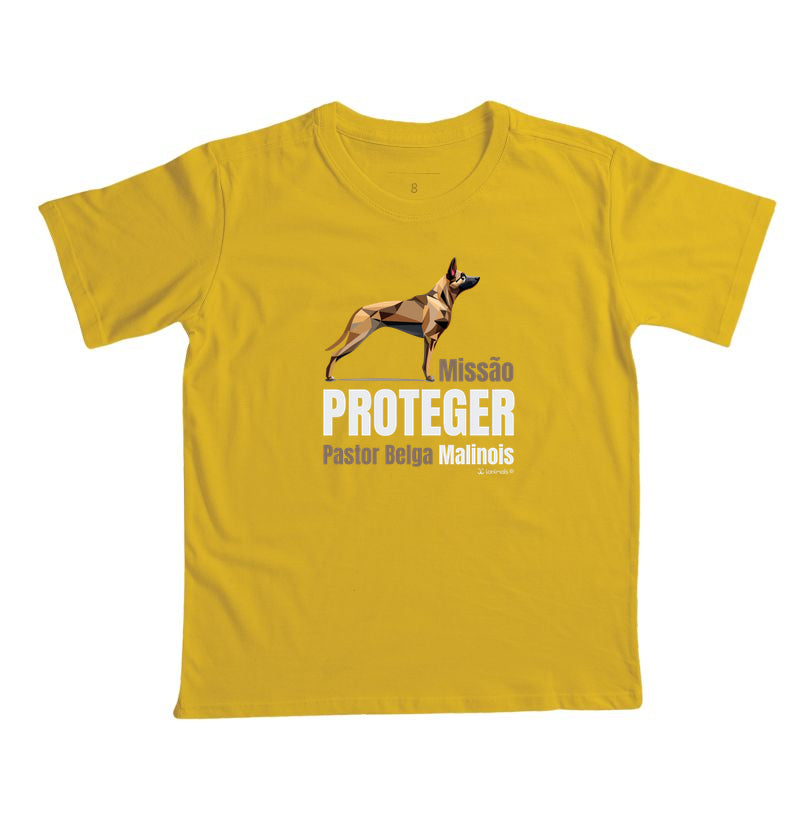 Camiseta Infantil Malinois Missão  Proteger - Essência