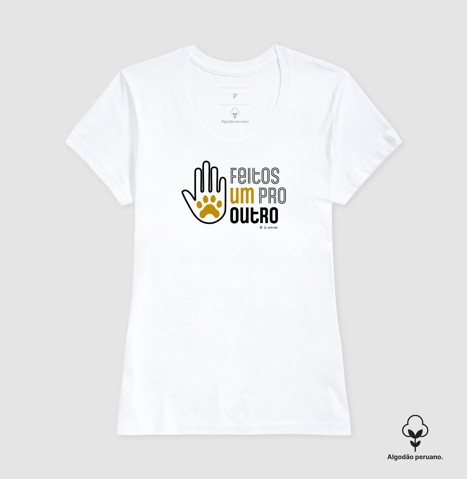 Camiseta “INCA SOFT” Pets, Feitos um Pro Outro  - Coleção AFETO