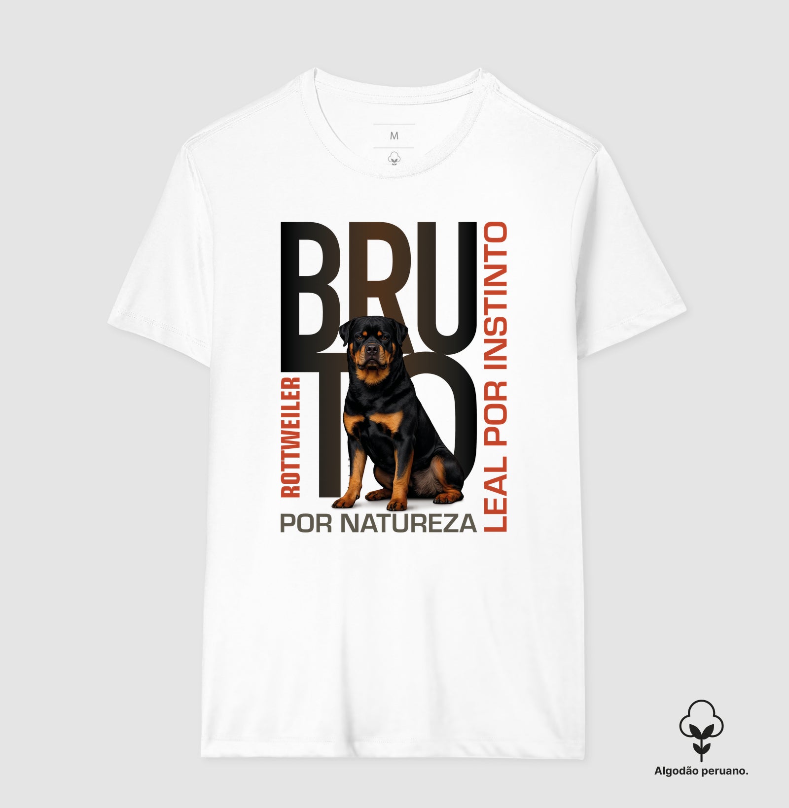 Camiseta INCA SOFT Rottweiler Bruto por Natureza - Essência
