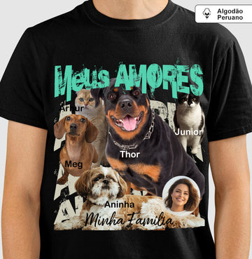 Camiseta Bootleg até 6 fotos /INCA SOFT - Personalizada