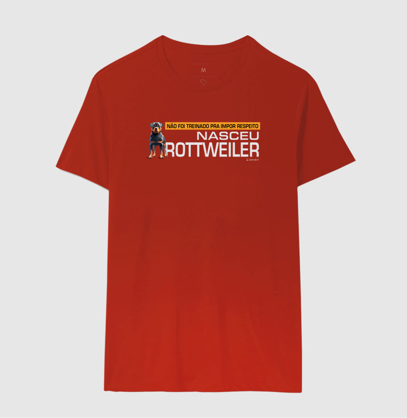 Camiseta Nasceu Rottweiler - Essência