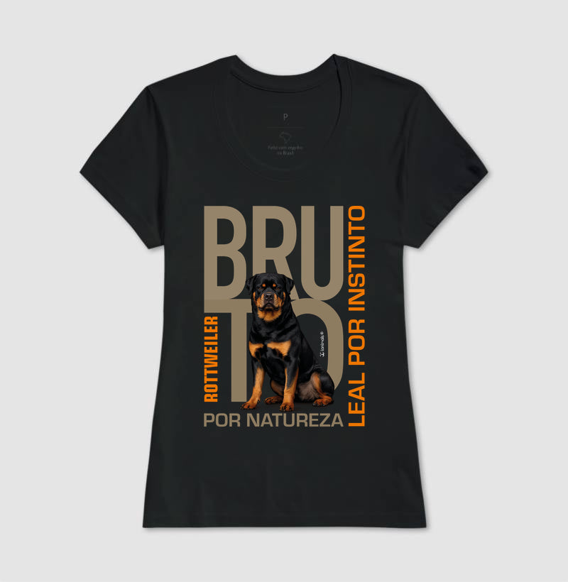 Camiseta Rottweiler Bruto por Natureza - Essência