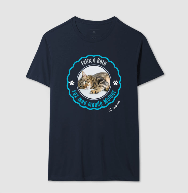 Camiseta Carimbo e Foto Pets - Personalizada | iAnimals