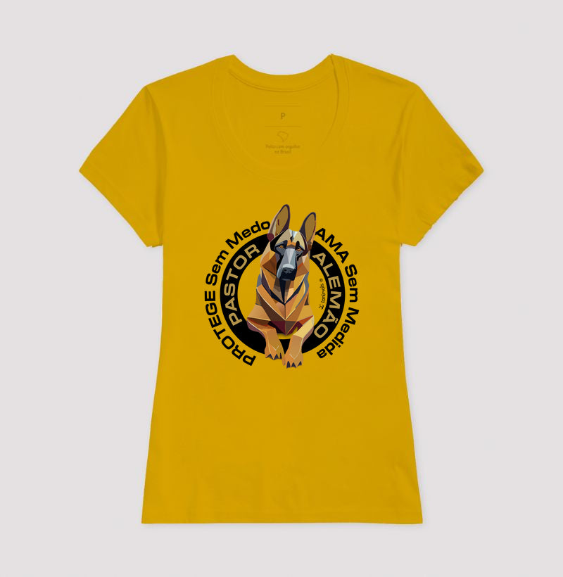 Camiseta Pastor Alemão - Protege sem Medo - Essência