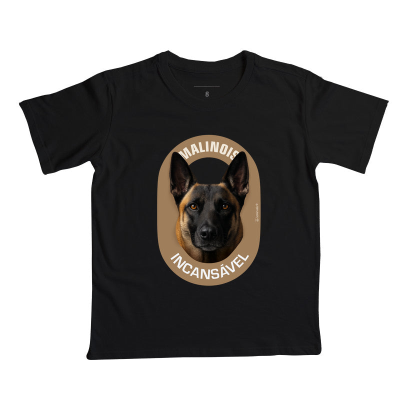 Camiseta Infantil Malinois Incansável - Essência
