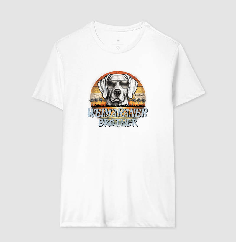 Camiseta Weimaraner BROTHER Sunset Vintage - Família