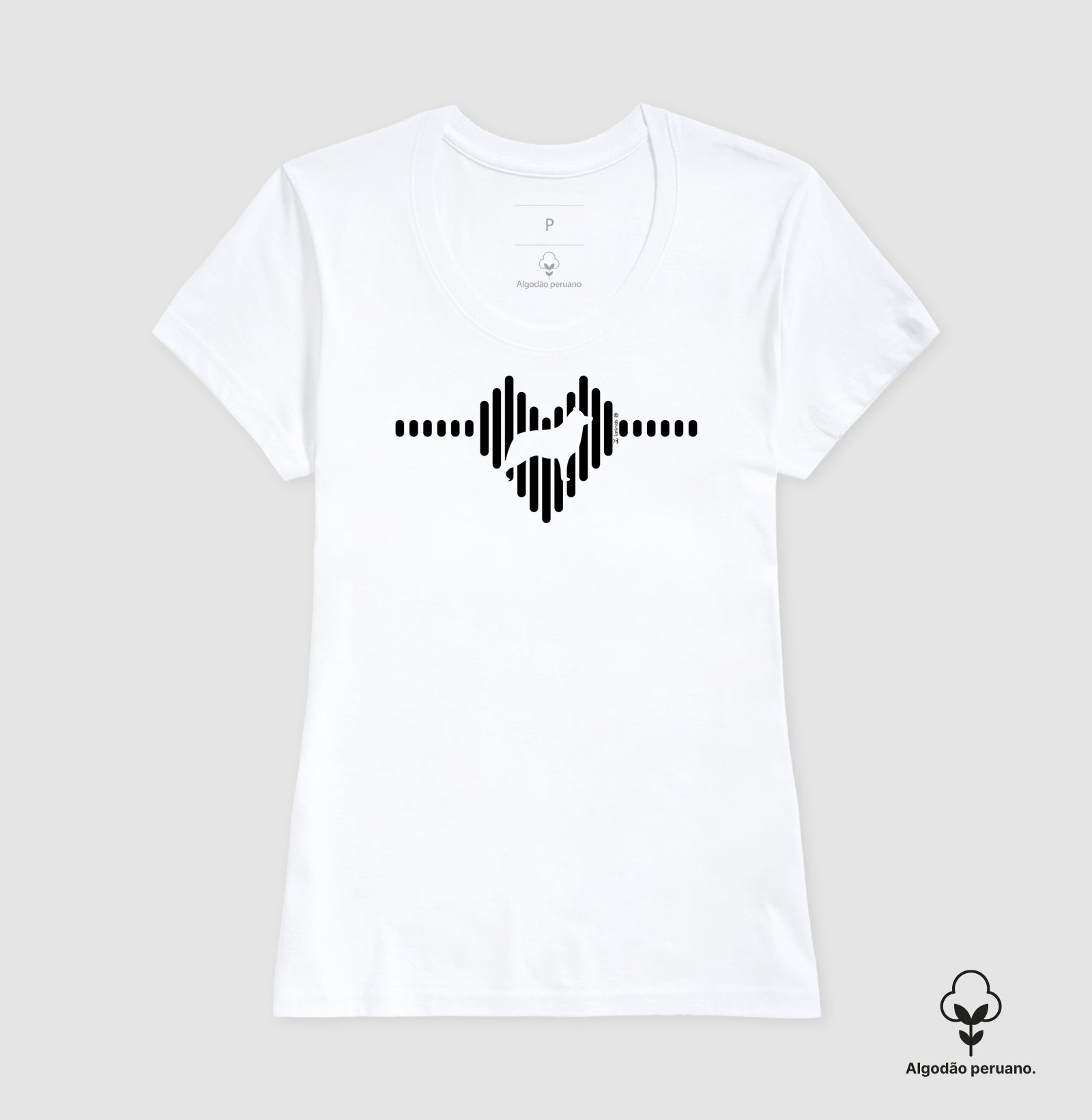 Camiseta Border Collie / INCA SOFT - Coleção Coração