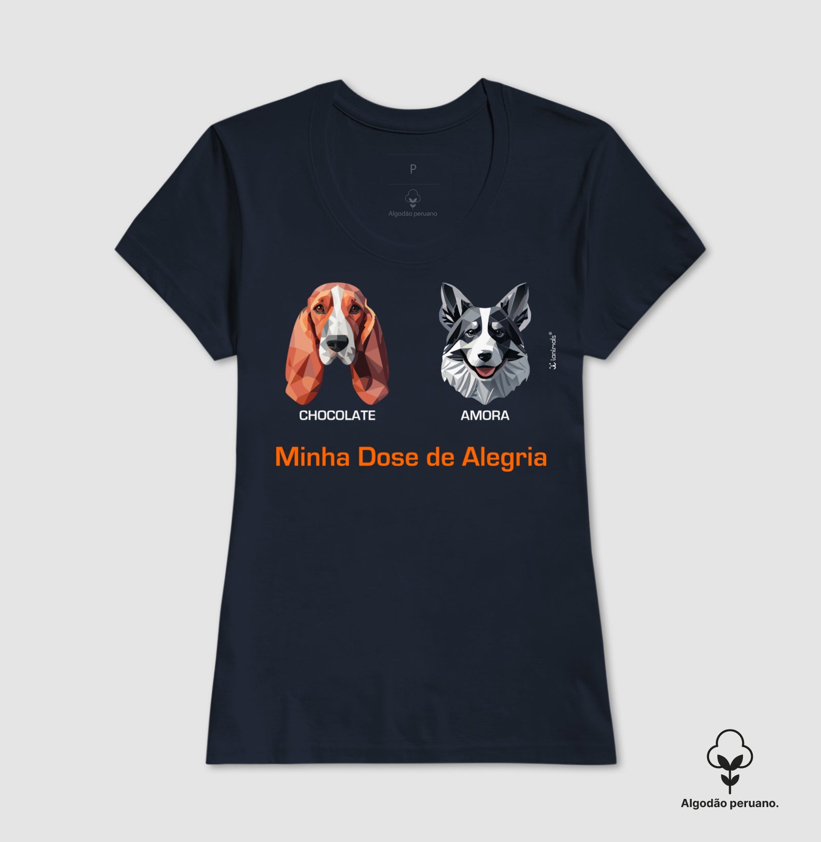 Camiseta INCA SOFT Geoma de 1 a 9 Cães - Personalizada  iAnimals